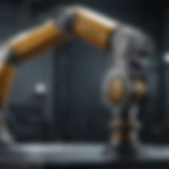 A sophisticated robotic arm showcasing precision in automation tasks.