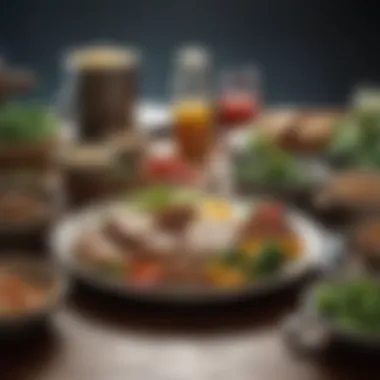 Crafting Balanced Meals for Diabetic Management A balanced meal plate emphasizing portion control and nutrition