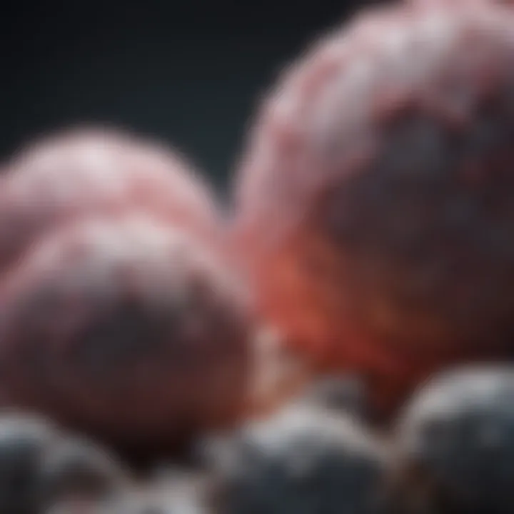 Graph showing the relationship between calcium deposits and breast cancer risk
