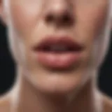 Illustration showing different types of lip cancer