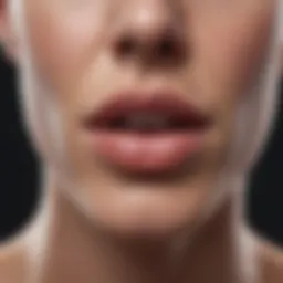 Illustration showing different types of lip cancer