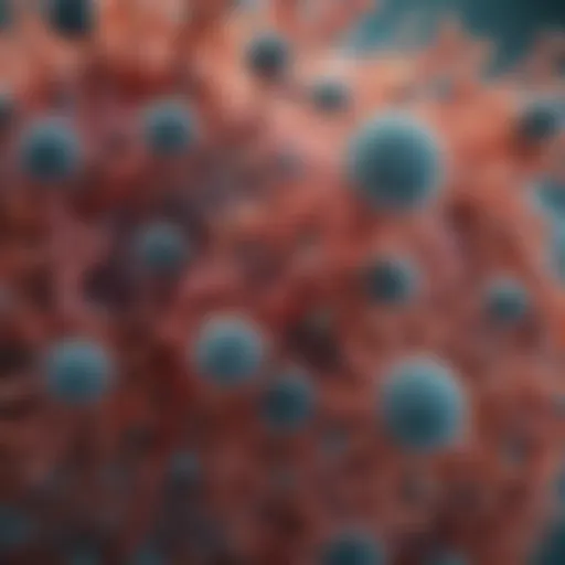 Microscopic view of MRSA bacteria