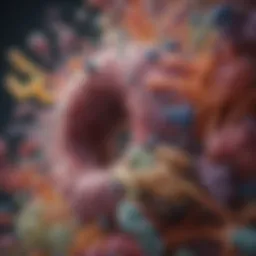 Illustration of gut microbiota diversity