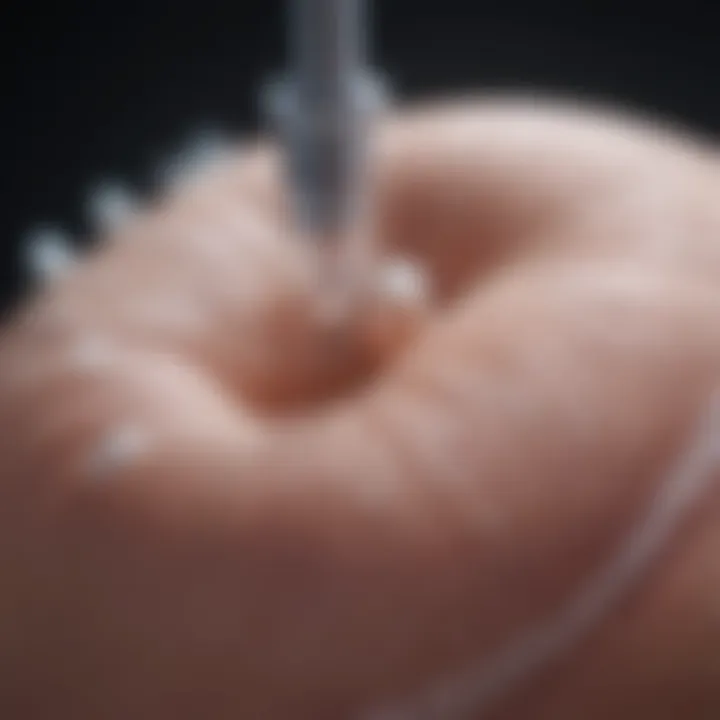 Detailed view of Copaxone injection