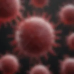 Visual representation of cancer biomarkers in blood