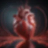 A vibrant heart surrounded by pulsating energy lines representing cardiovascular health.