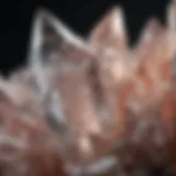 An intricate quartz crystal formation highlighting its natural beauty and unique structure