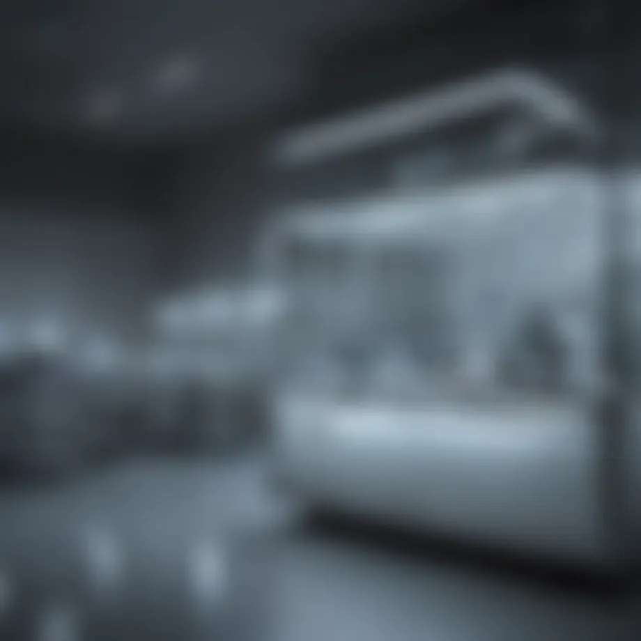 A modern biomedicine lab showcasing advanced technology and research activities.
