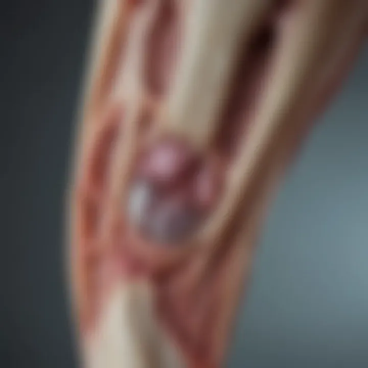 Radiograph of a dog's limb showing osteosarcoma