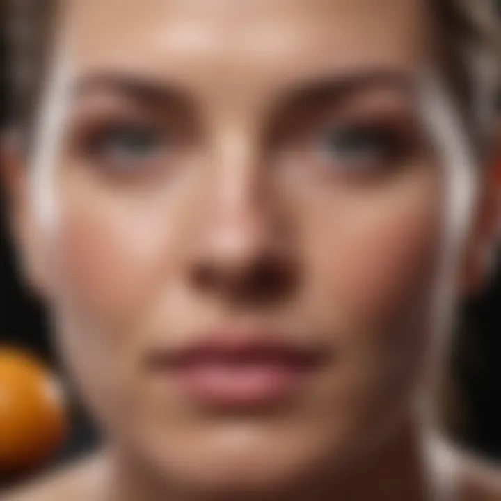 A close-up of specific nutrients beneficial for facial pain management.