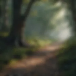 A serene landscape illustrating tranquility in contrast to anger