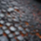 Microstructure of plain carbon steel magnified