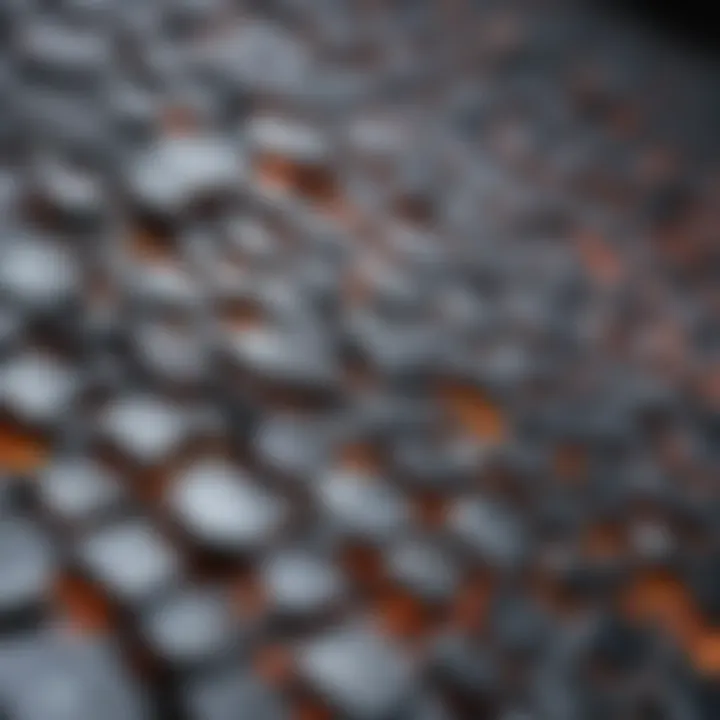 Microstructure of plain carbon steel magnified