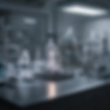 Laboratory Sterilization with Far UV Light Laboratory setup demonstrating far UV sterilization