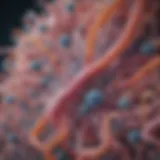 A microscopic view of diverse bacterial species in the vaginal microbiome.