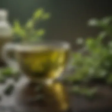 Chemical Compounds in Green Tea: Key Players in Cancer Prevention An infographic highlighting the chemical compounds found in green tea