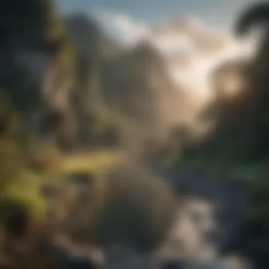 Landscape of New Zealand highlighting Maori heritage sites