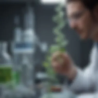 Laboratory DNA Analysis Visual representation of DNA analysis in a laboratory setting