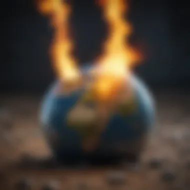 Methane's Impact on Global Warming Graph illustrating methane's impact on global warming