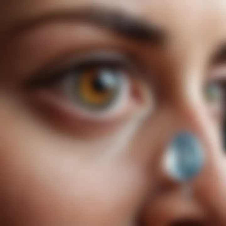 An infographic summarizing ongoing research in the field of glaucoma eye drops.