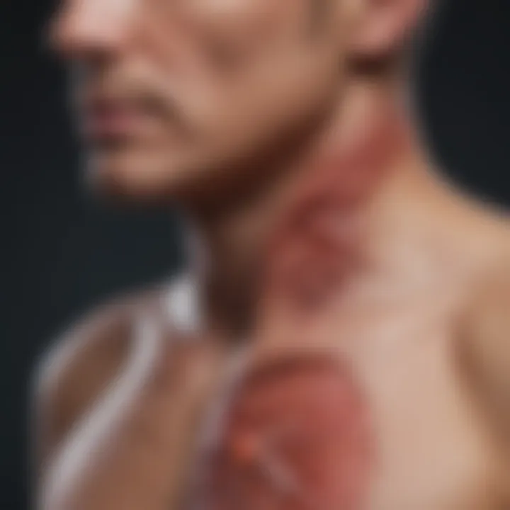 An infographic illustrating the physiological impacts of lung damage on respiratory function.
