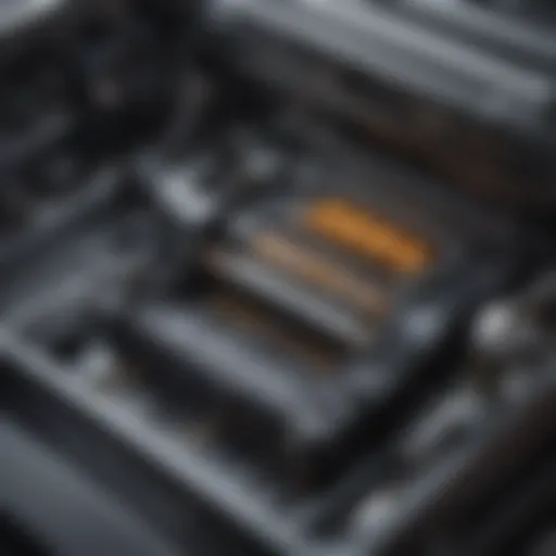 Cutaway view of a high-efficiency printer showcasing internal components