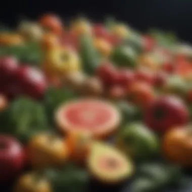Fresh Produce for a Plant-Based Lifestyle Vibrant array of fresh fruits and vegetables