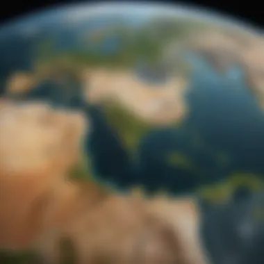 Global Water Scarcity: A Geographic Perspective Map displaying regions most affected by water scarcity as a result of climate change