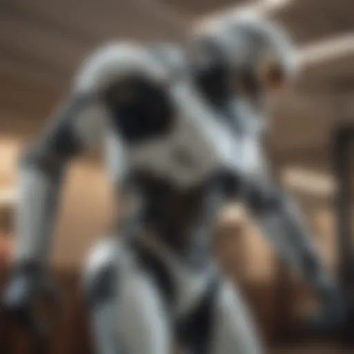 Advanced exoskeleton prototype showcasing biomechanical integration