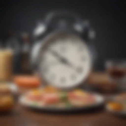 Conceptual illustration of time-restricted eating
