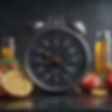 Visual representation of metabolic benefits of fasting