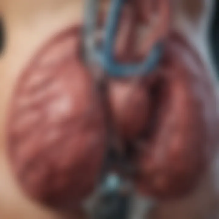 Visual representation of liver anatomy involved in surgery