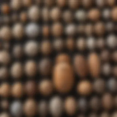 Diagram comparing different species of lice and their eggs