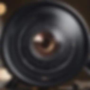 Intricate Details Observed Through a Loupe Close-up view of a scientific loupe highlighting intricate details