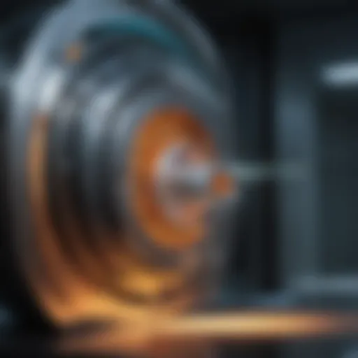 Illustration of MRI guided laser ablation technology