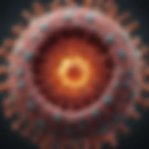 Illustration of HPV virus structure
