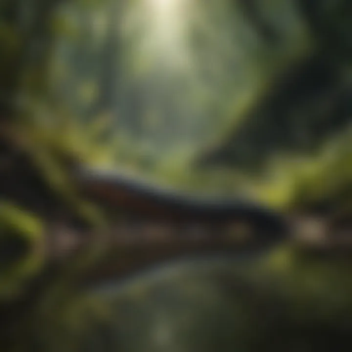 A serene environment showcasing a well-maintained leech habitat, ideal for care requirements.