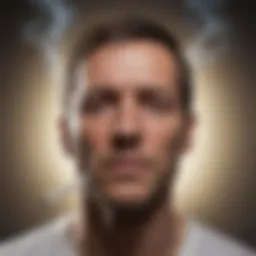 A conceptual illustration of mental resilience in overcoming addiction