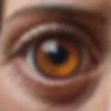Inflammation in the eye due to rheumatoid arthritis