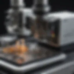 Schematic representation of scanning electrochemical microscopy setup
