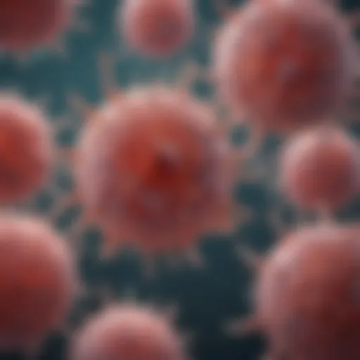 Microscopic view of stem cells exhibiting differentiation potential