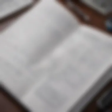 Close-up of a structured time tracking journal on a desk filled with scientific papers