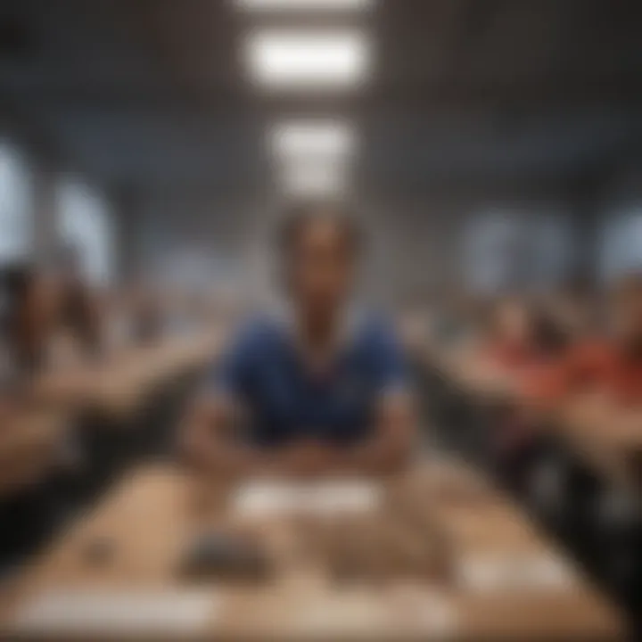 A diverse classroom showcasing varying educational engagement levels