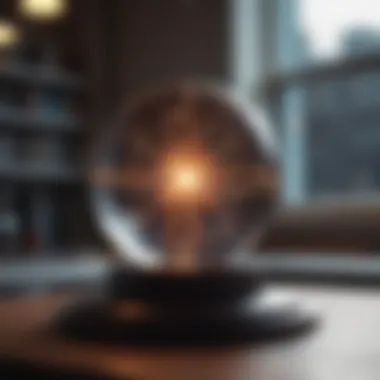 Electron Globe in an Educational Environment A vibrant electron globe in an educational setting, capturing attention