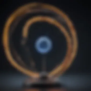High-Voltage Arcs from the Electron Globe An intricate display of high-voltage arcs emanating from an electron globe