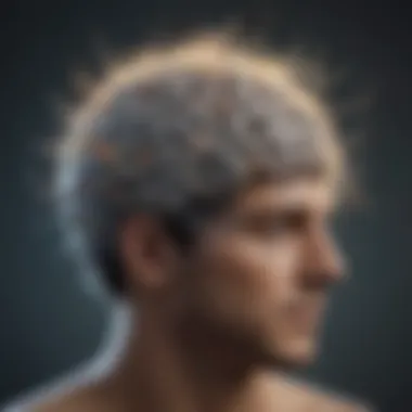 Psychological Development and Mental Health Brain with interconnected neural pathways reflecting psychological development