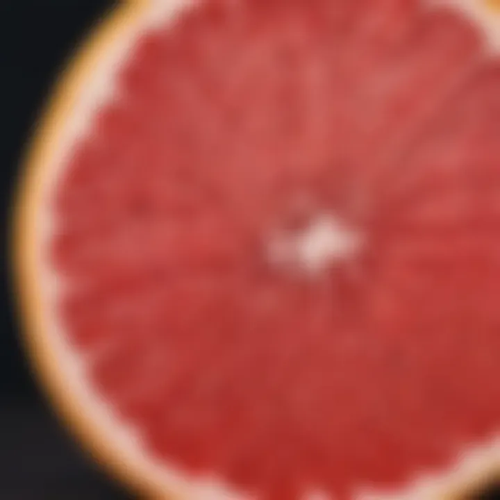 Infographic detailing the health benefits of grapefruit fiber in dietary regimens