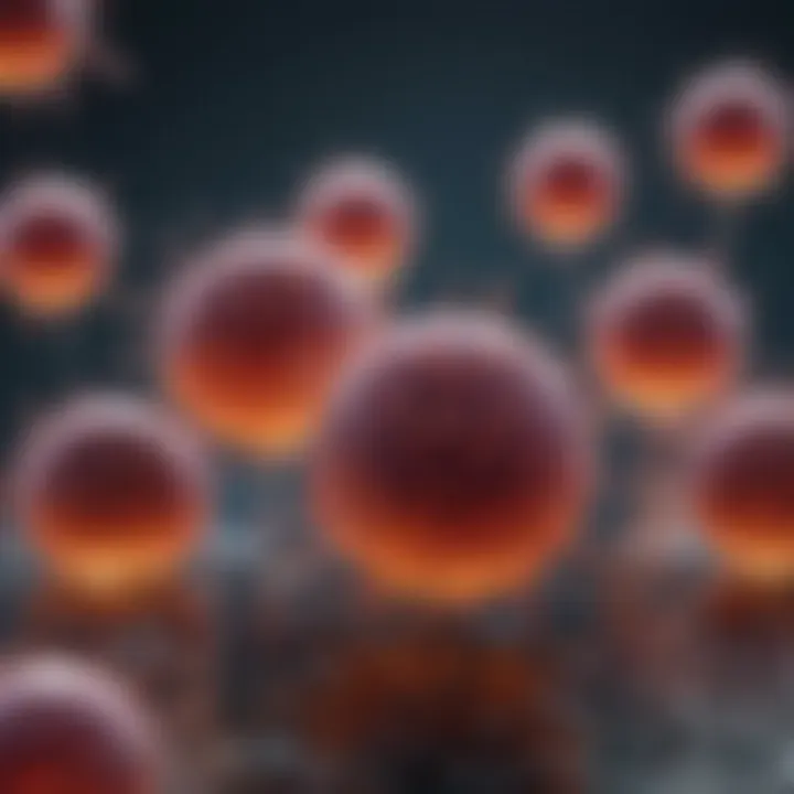 Visual representation of T lymphocytes in immune response
