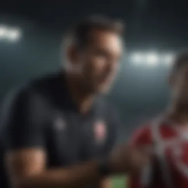 Coaching Insights from Heart Rate Metrics Soccer coach discussing heart rate metrics with players