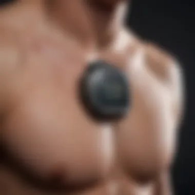 Innovative Heart Rate Monitors for Athletes Close-up of a modern heart rate monitor device used in sports
